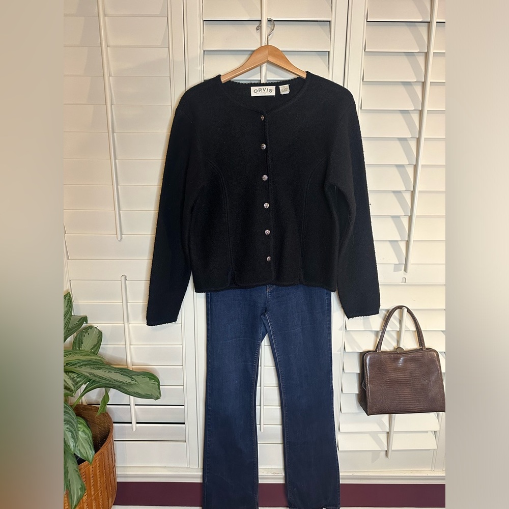 Vintage wool Orvis cardigan